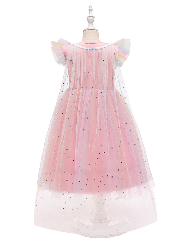 Mia Belle Girls Princess Rainbow Special Occasion Dress