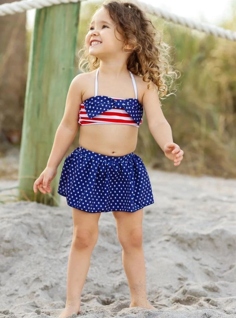 baby girl fourth of july bathing suit