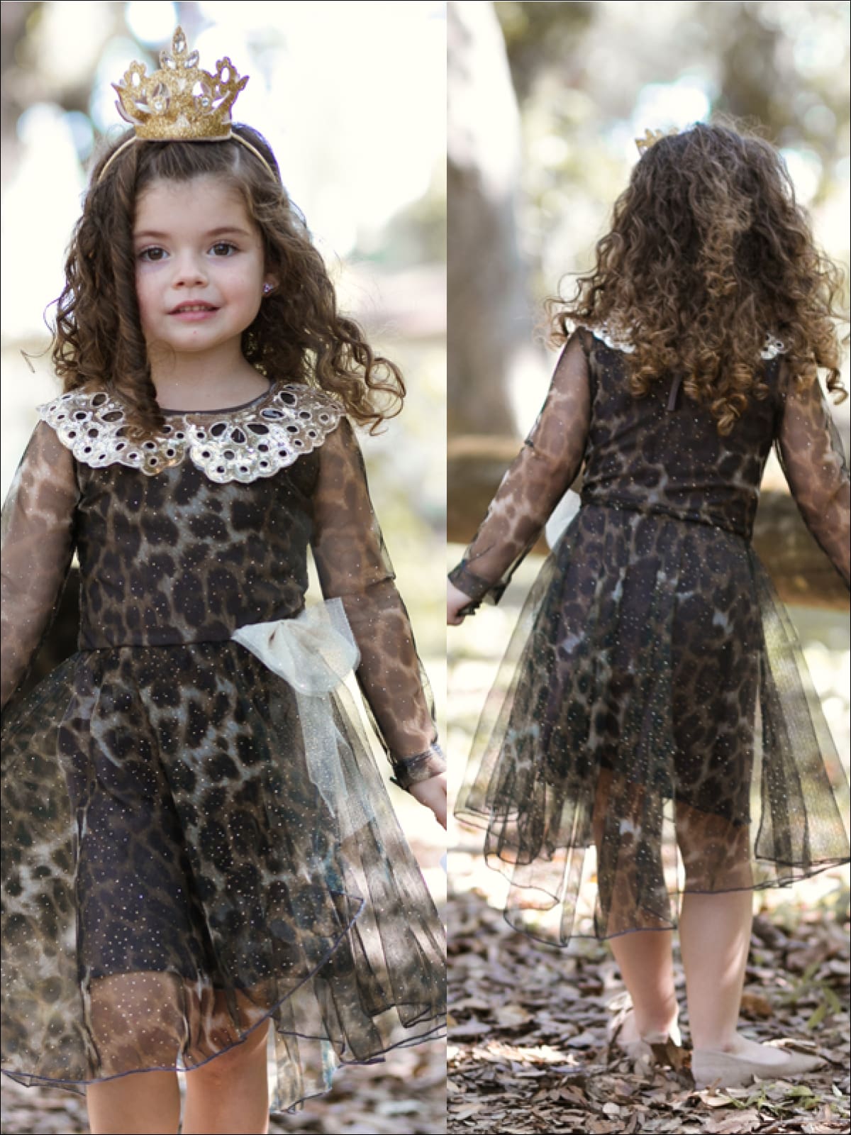 baby girl animal print dress