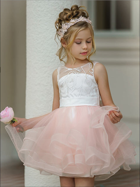 Girls Ball Gown Style Puffy Tutu Dress – Mia Belle Baby