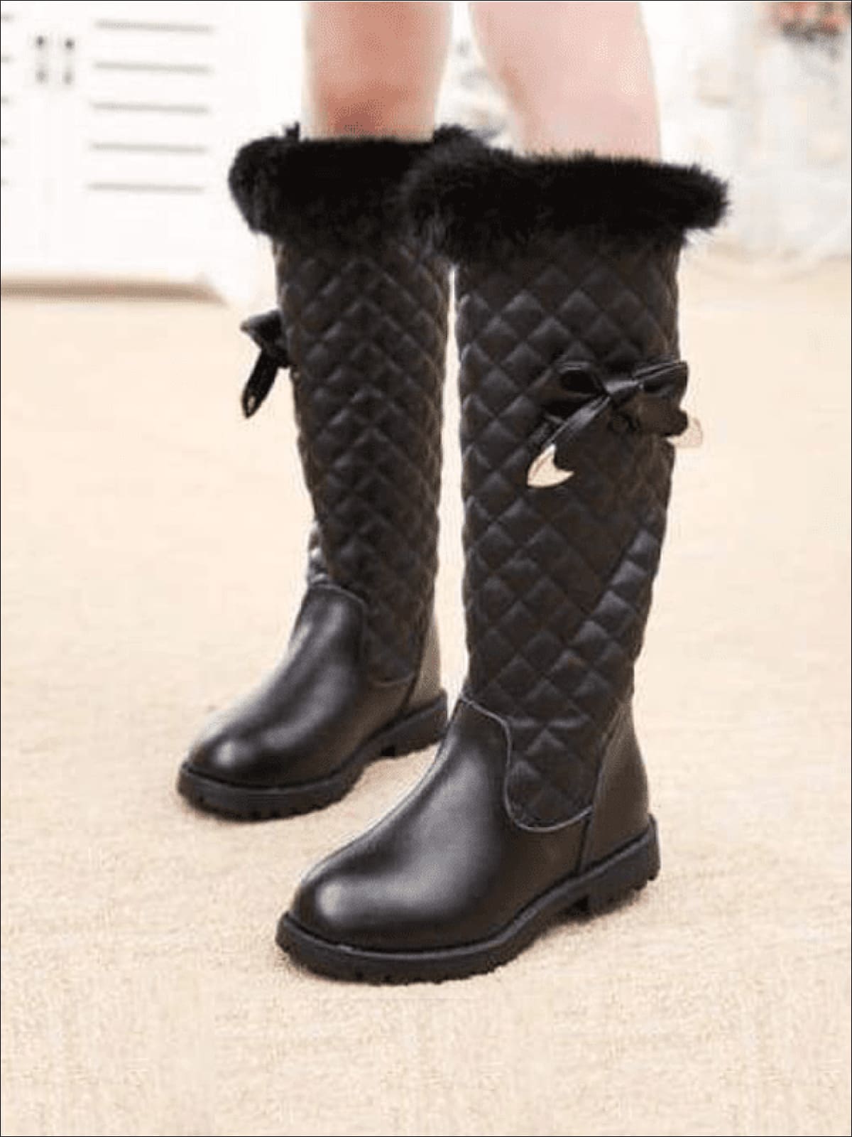 cheap girls black boots