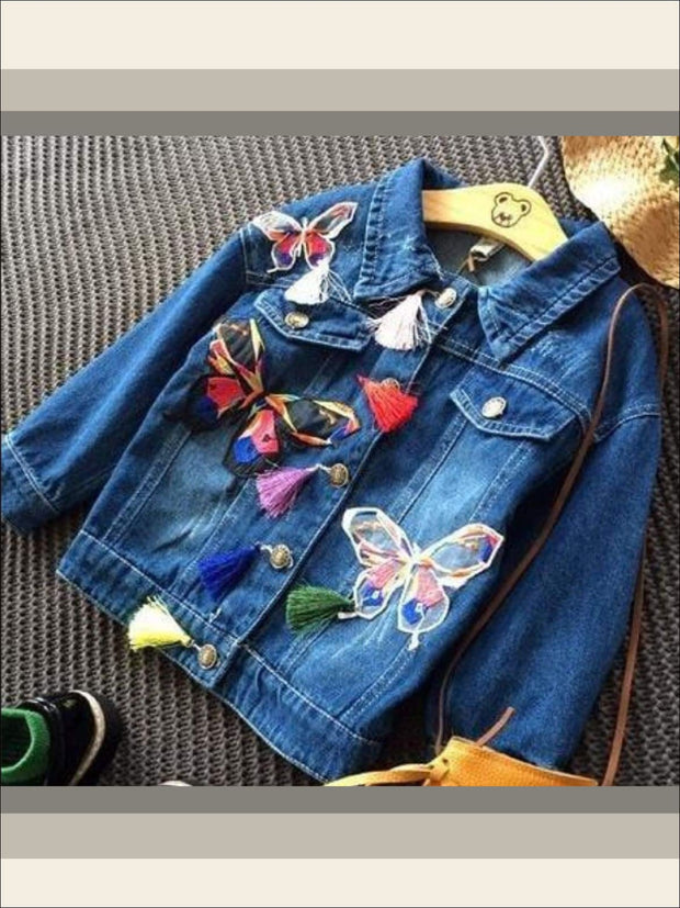 girls light blue denim jacket