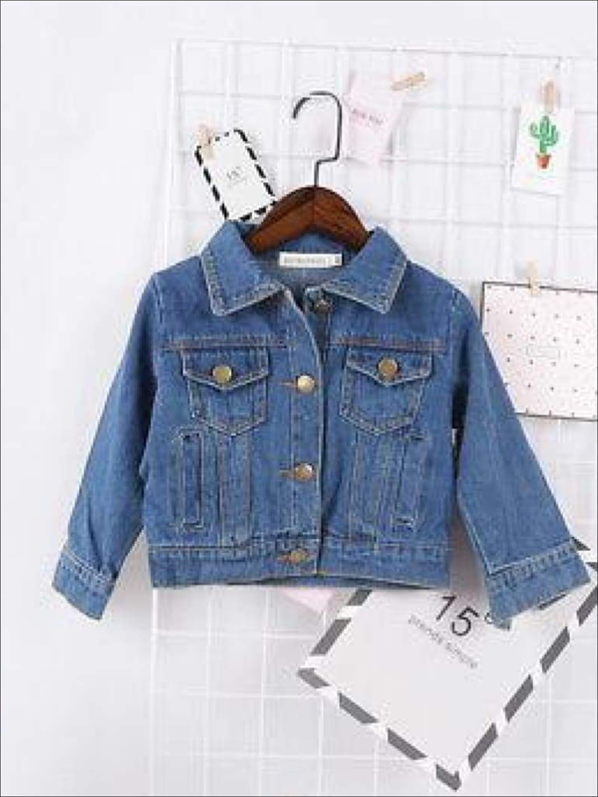 2024 Spring Kids Denim Clothes Sets Boys Girls Lapel Long Sleeve Shirt Jeans  Fashion Children Casual Cowboy Outfits Z6237 From 96,5 € | DHgate