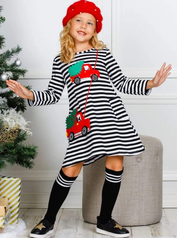 girls christmas tree dress