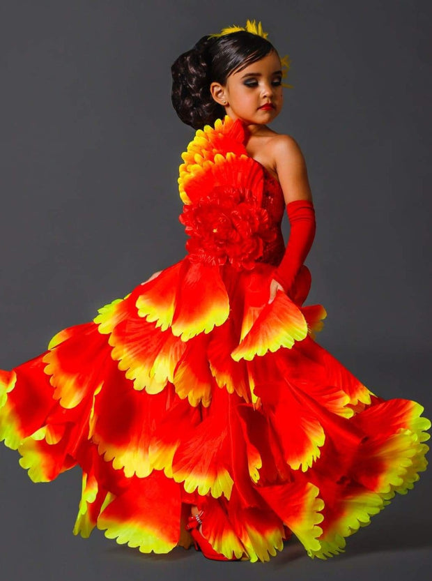 girls spanish flamenco dress