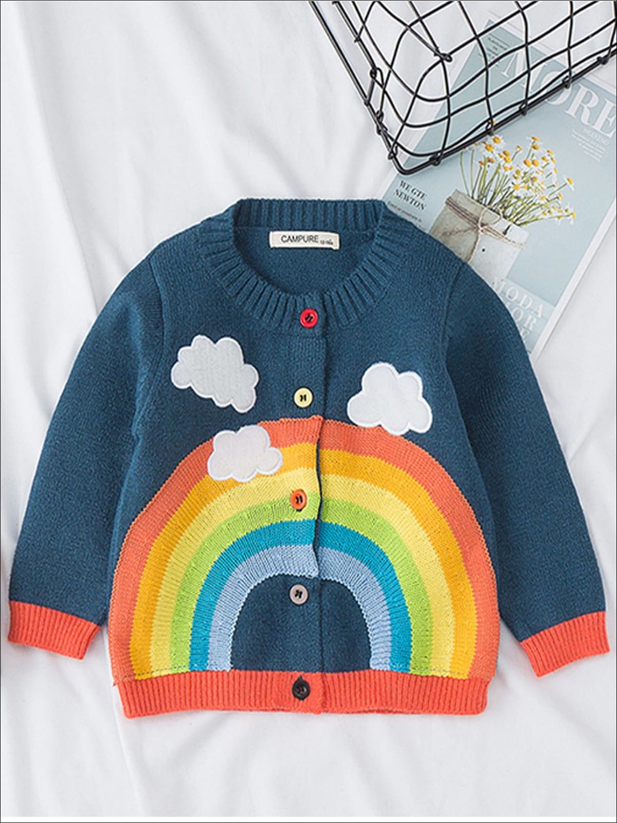 baby rainbow cardigan