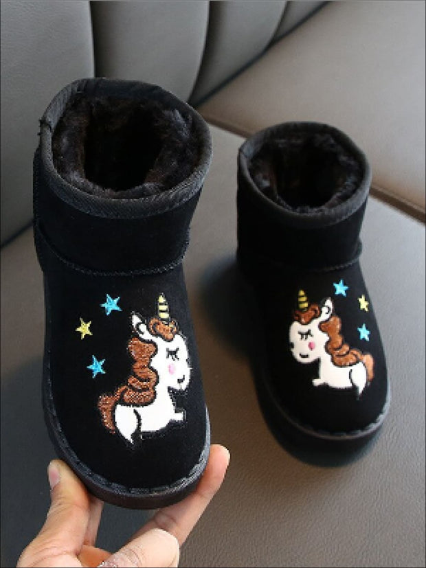 unicorn fur boots