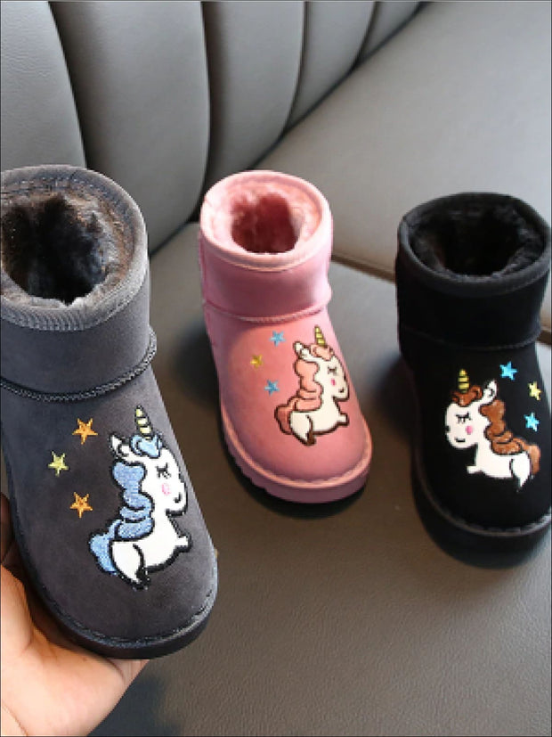 unicorn fur boots