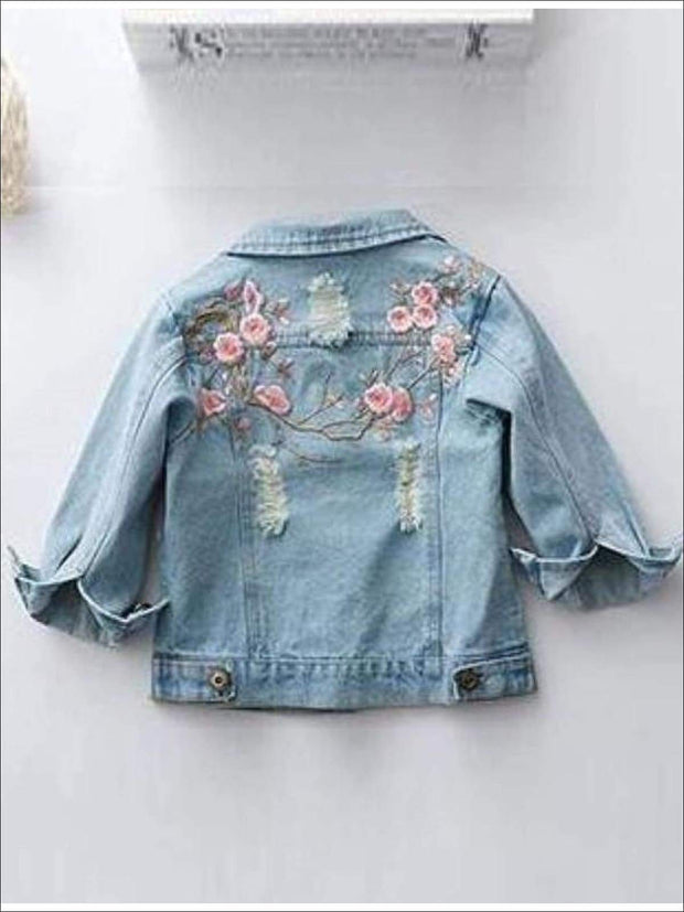 flower girl jean jacket