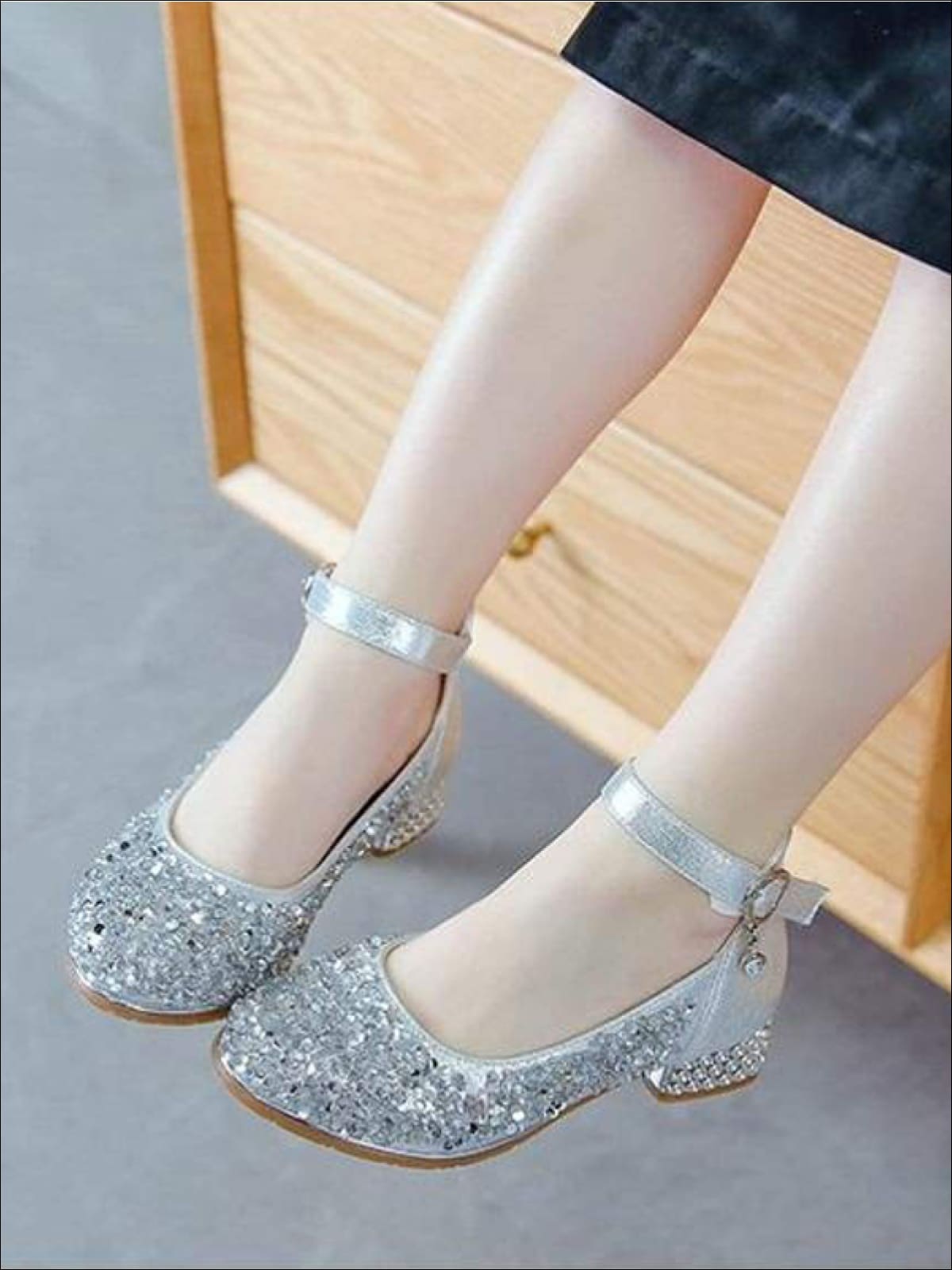 girls glitter mary janes