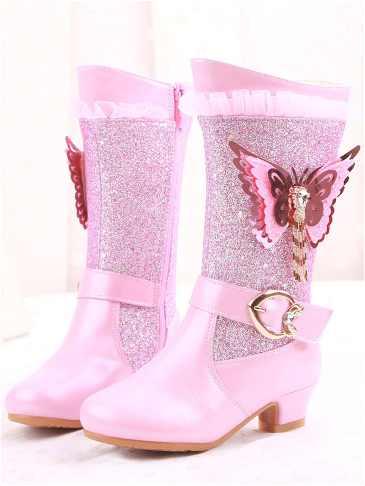 Lil' Western Cowboy Cowgirl Boots Pink Glitter ❣️We recommend to