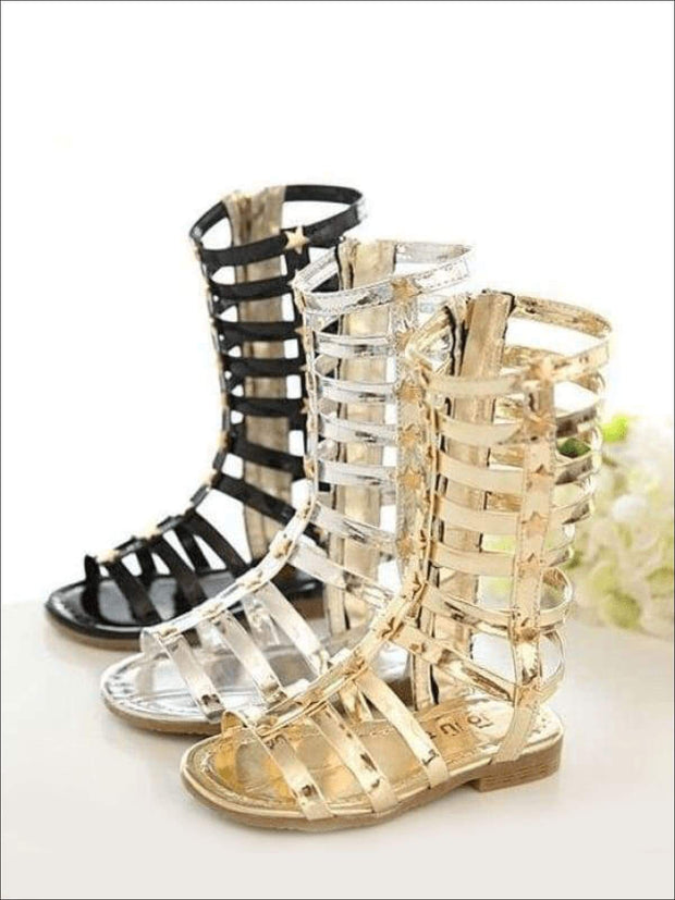 baby girl gold sandals