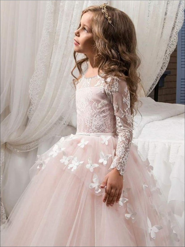 butterfly communion dress