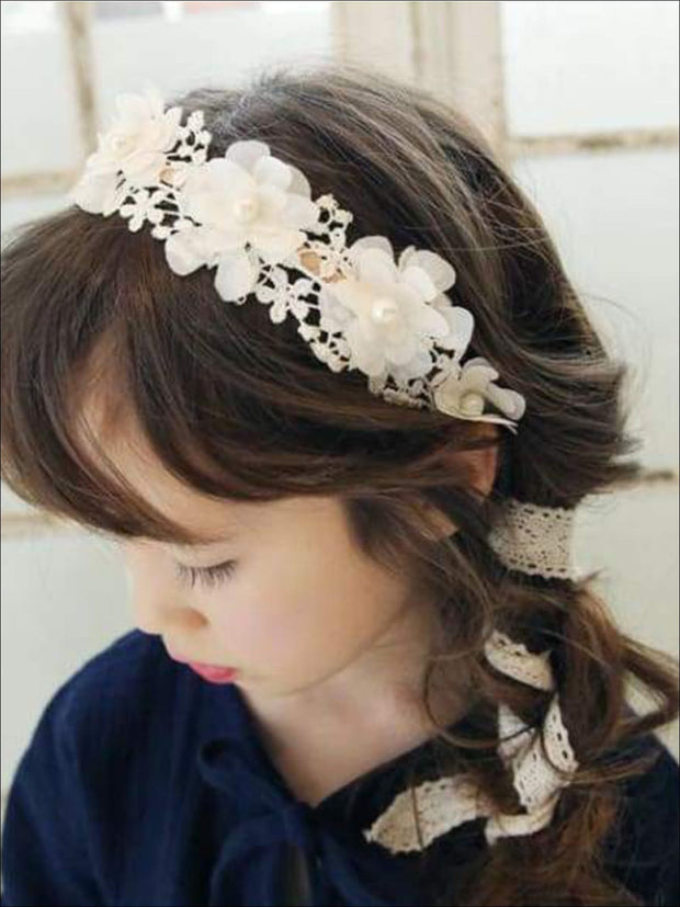 lace flower headband