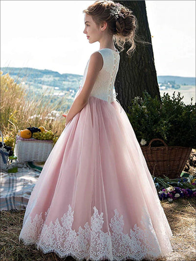 Mia Bambina Boutique Girls Elegant Classic Princess Style Ball Gown