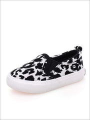 white shoes with leopard print