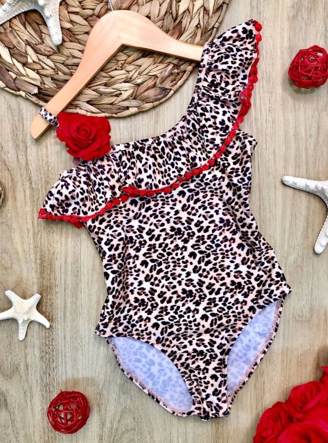 AL Limited Girls 2 piece Leopard Rose Tankini Swimsuit Bathing Suit –  Mommies Best Mall