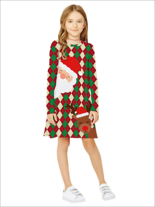 girls long sleeve holiday dress