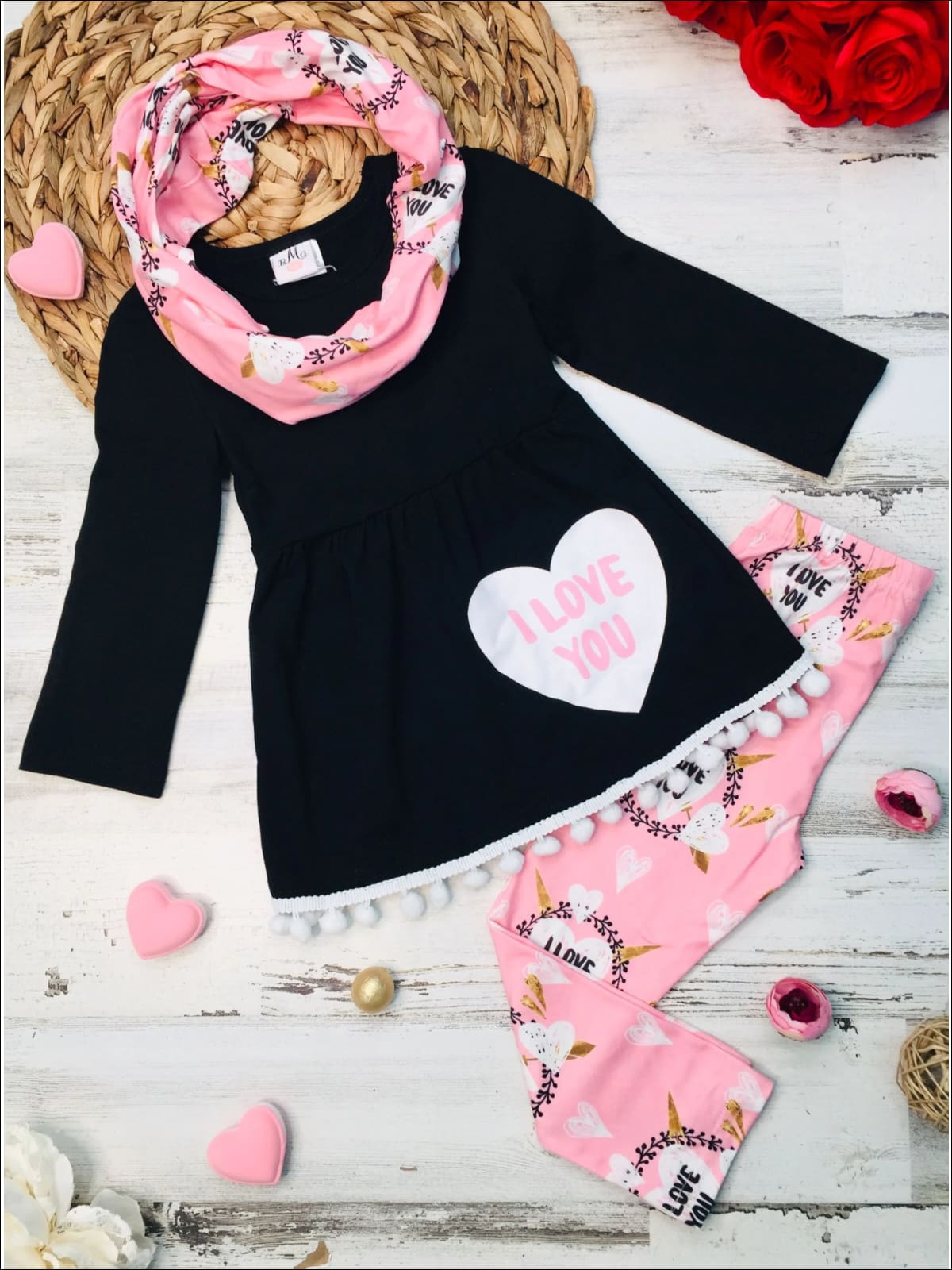 Make You Mine Tunic, Scarf And Legging Set