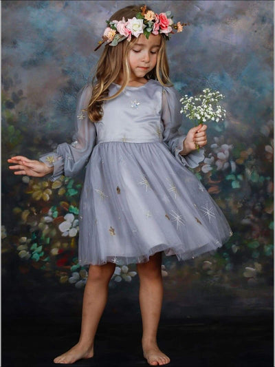 Girls Moonlight Sparkle Lace Dress – Mia Belle Girls