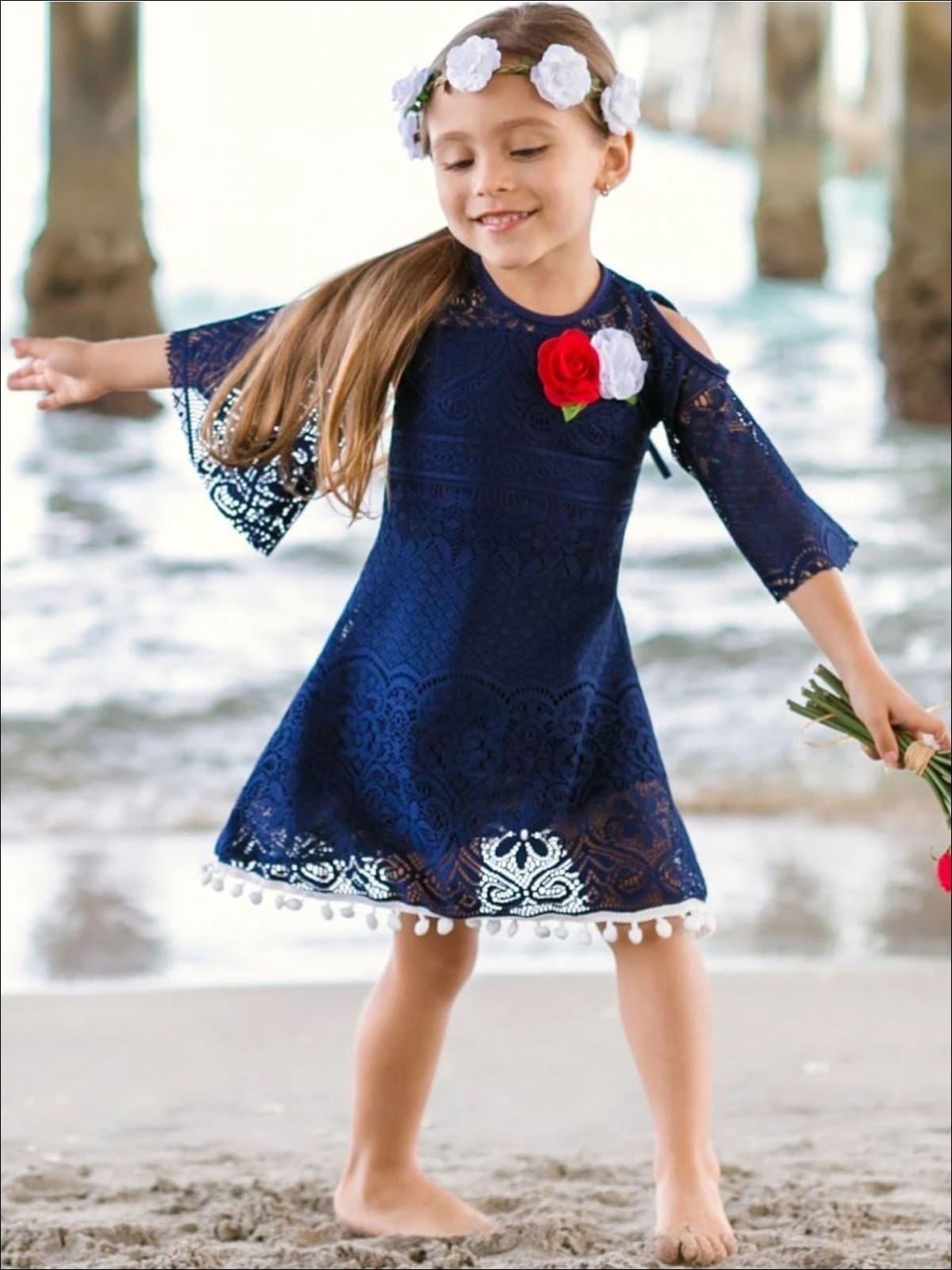 3t navy dress