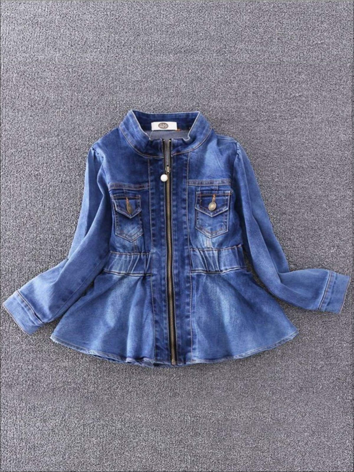 peplum denim jacket