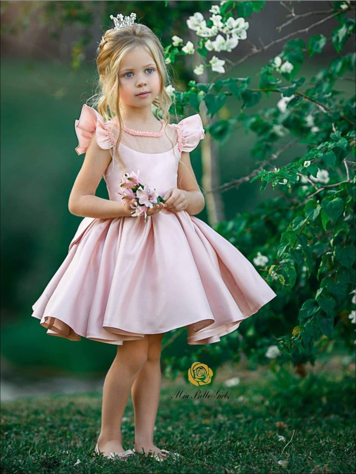 baby pink occasion dress