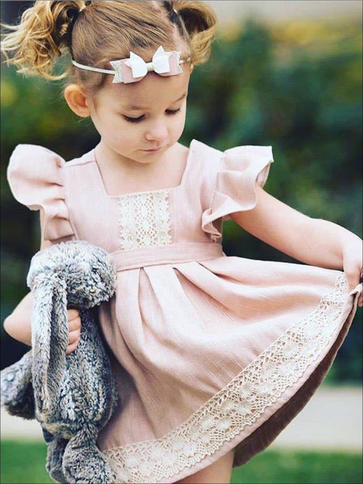 Mia Belle Overseas Fulfillment Little Girls Off Shoulder Ball Gown