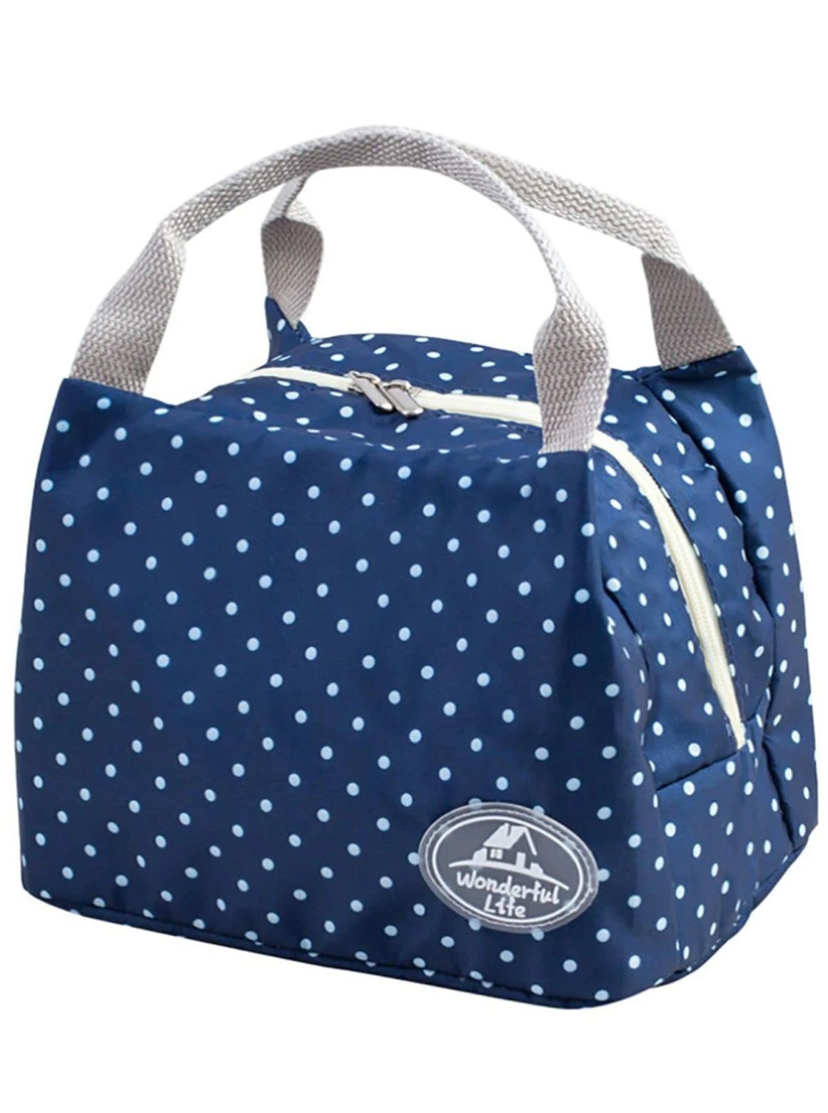 Patterned Canvas Lunch Bag for Girls