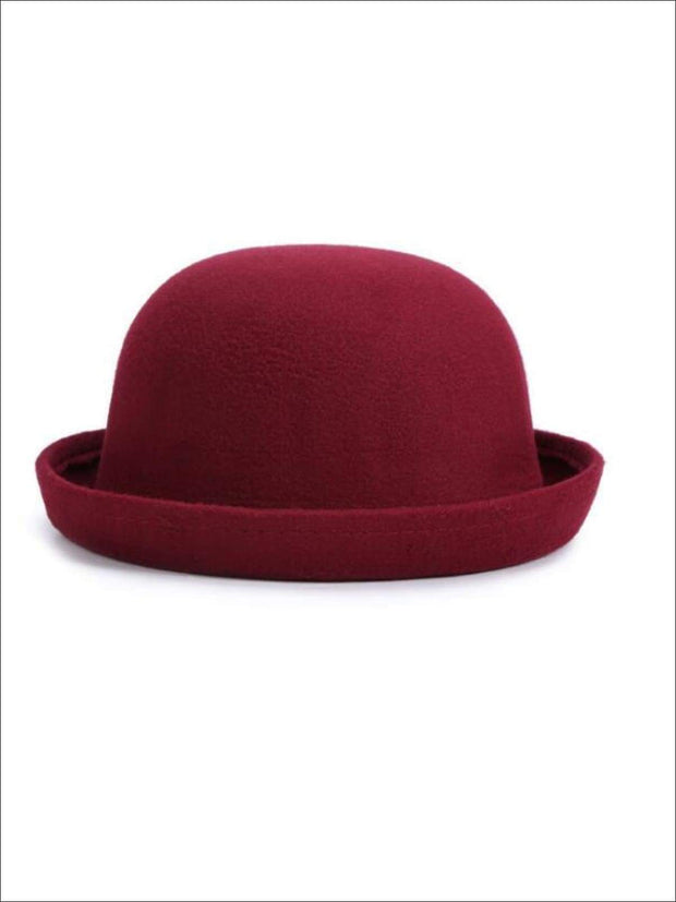 burgundy wool hat