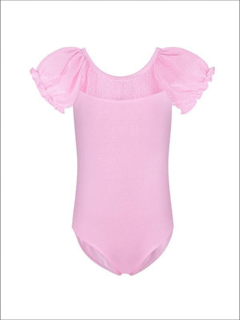 Girls Ruffled & Cap Sleeve Leotard – Mia Belle Baby