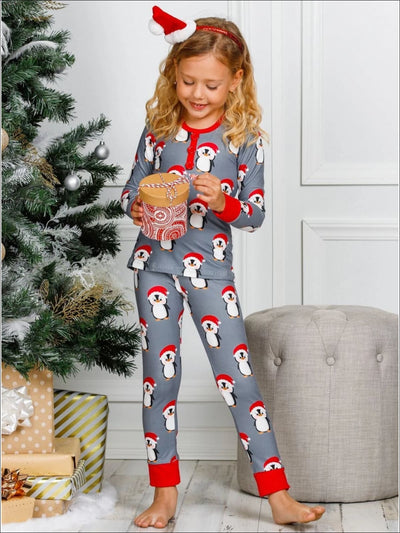 Girls I Believe In Magic Pajamas 3pc Santa & Unicorn Holiday Sleep Set XS  6-6X 