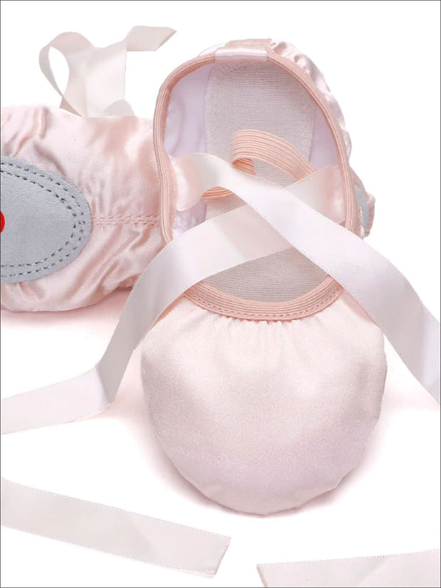 baby ballet shoes with ribbon