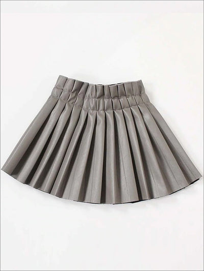 Cute Outfits For Girls | Vegan Leather Pleated Skirt | Girls Boutique ...