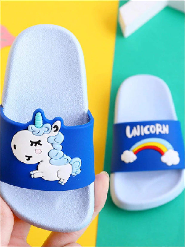 girls unicorn slides