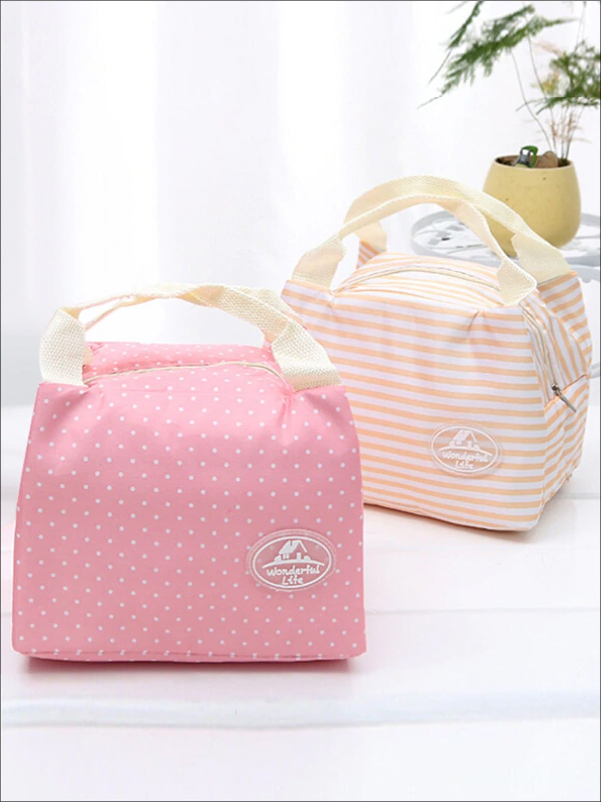  BeautyGoodies Pink Lunch bag Women Pink Lunch Box for