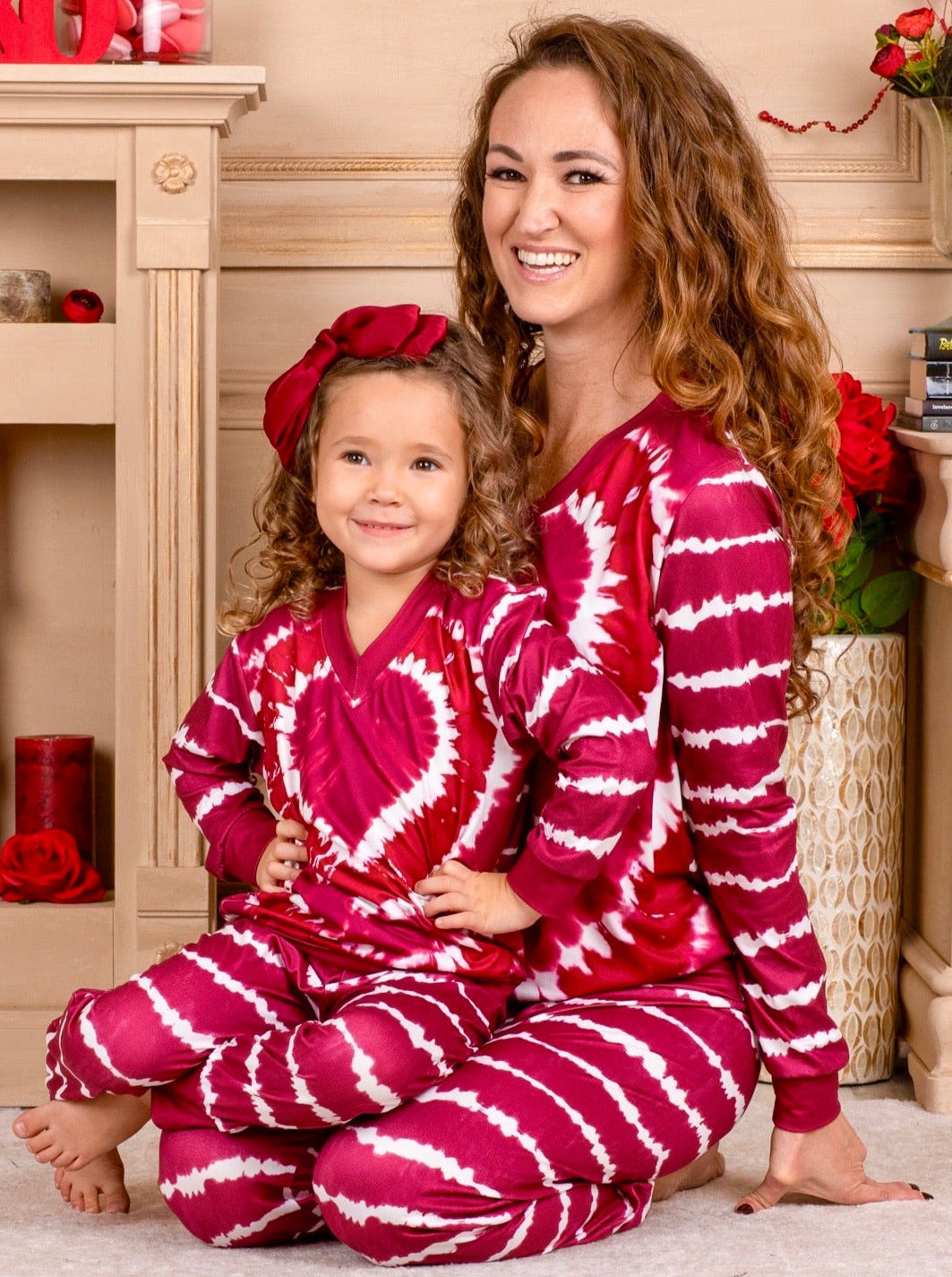 Image of Mommy & Me Tie Dye Love Loungewear Set