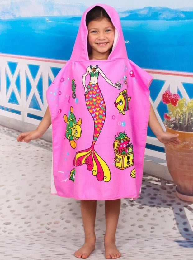 baby girl hooded beach towels