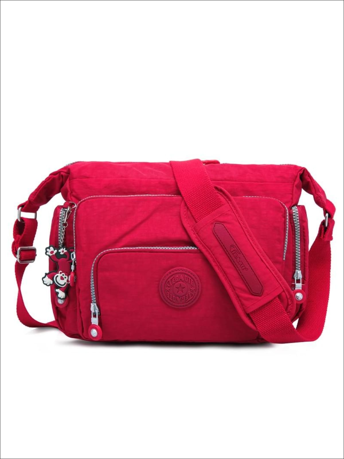 Red Messenger bag / cross body bag /canvas shoulder bag - no.12 Kylie -  Shop christystudio Messenger Bags & Sling Bags - Pinkoi