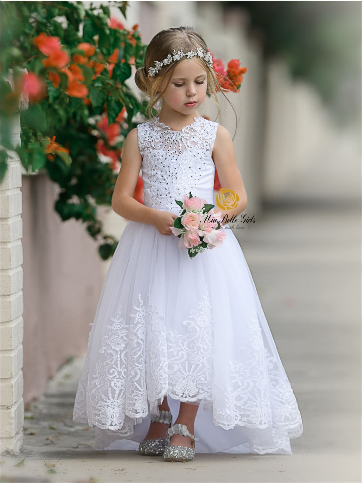 lace flower girl dresses