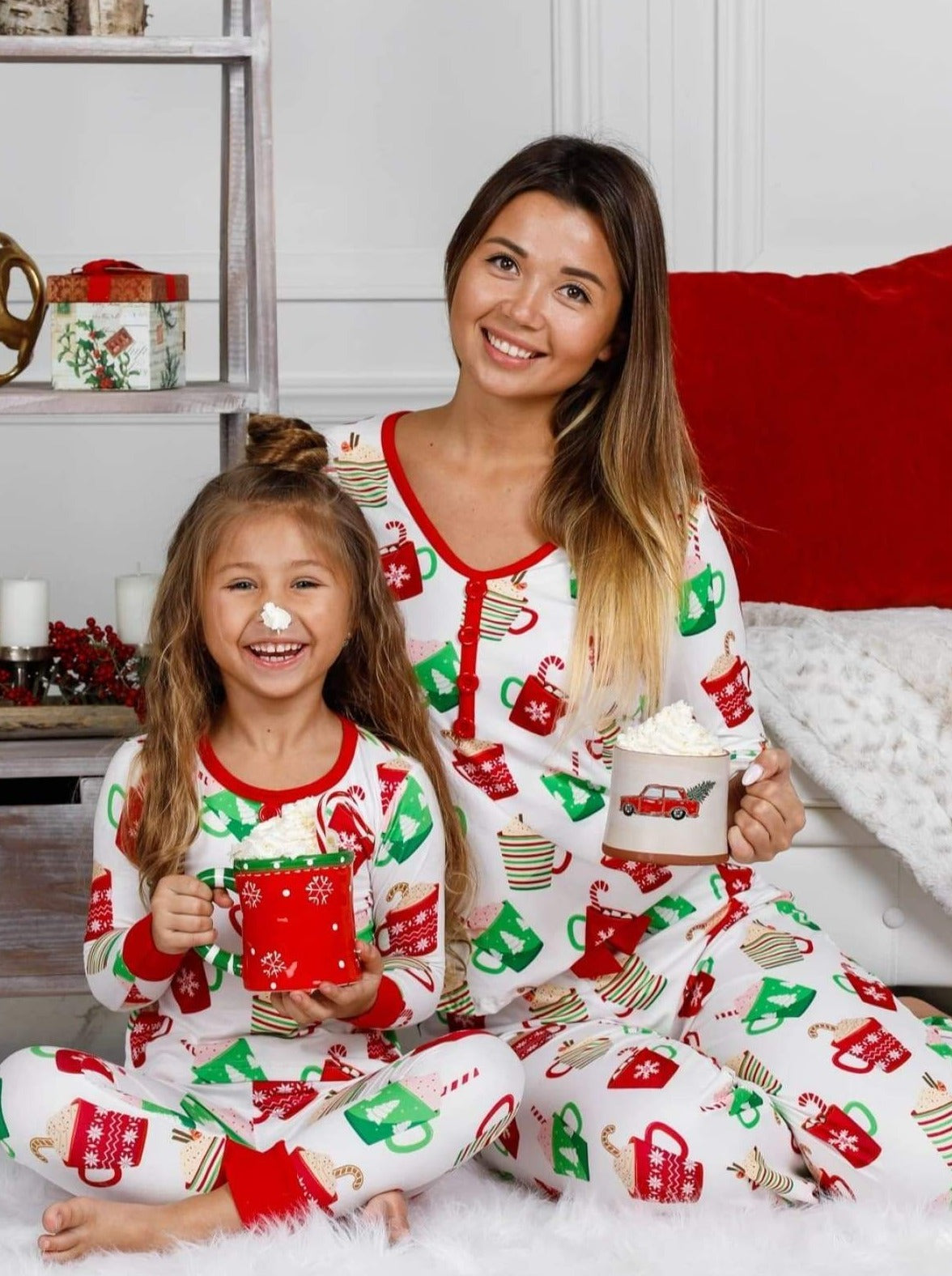 Image of Mommy & Me Christmas Coco Pajama Set