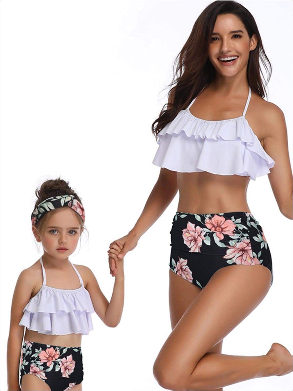 Mommy And Me Under the Palms Two Piece Swimsuit