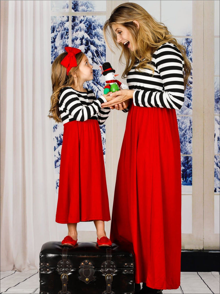 mommy and me red dress