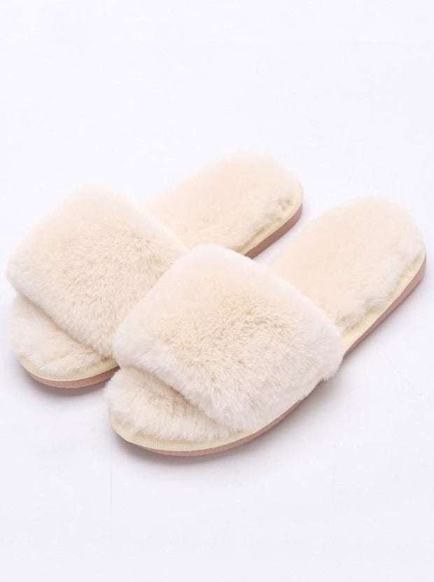 white slippers for girls