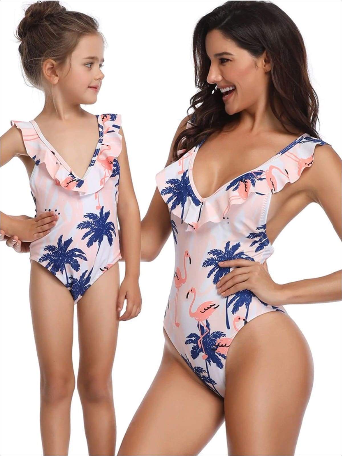 Mommy And Me Under the Palms Two Piece Swimsuit