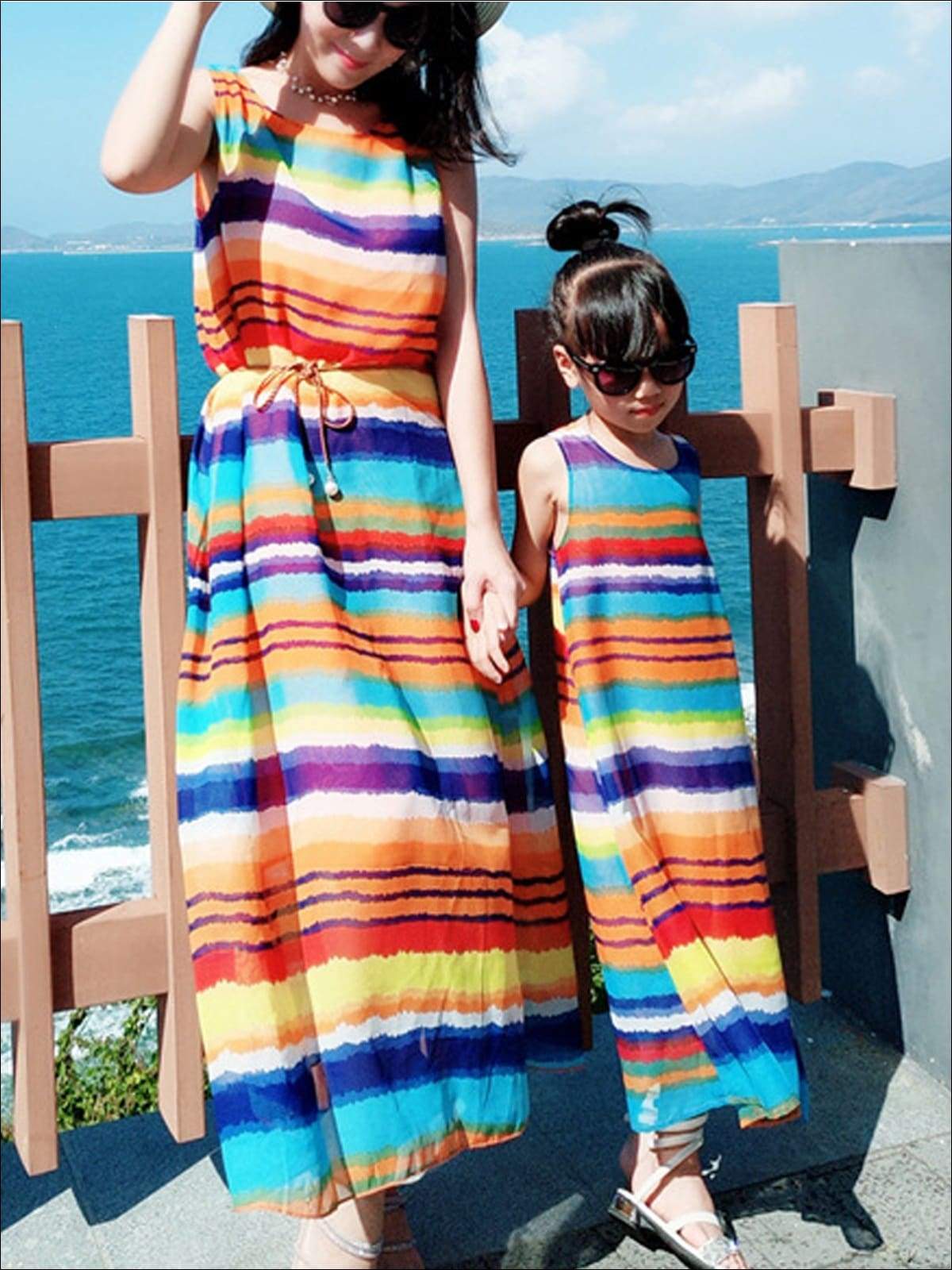 rainbow maxi dress