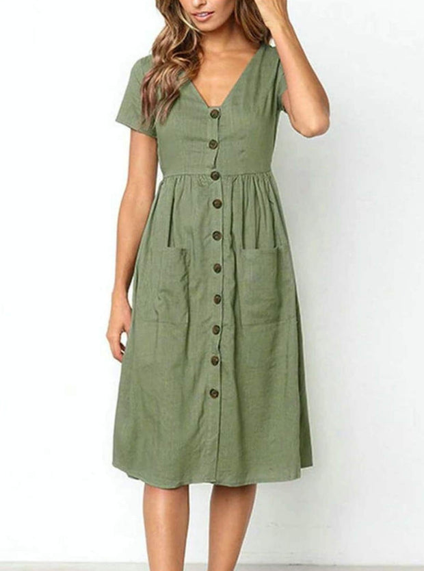 cute button down dresses