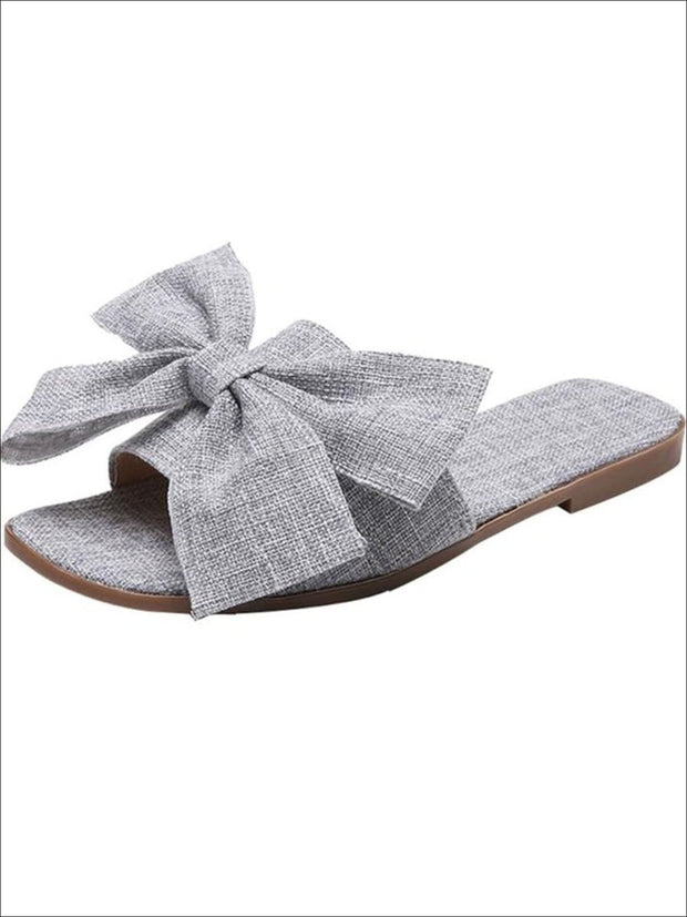 grey flat sandals womens