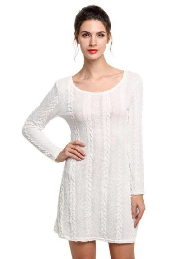 casual dress white color