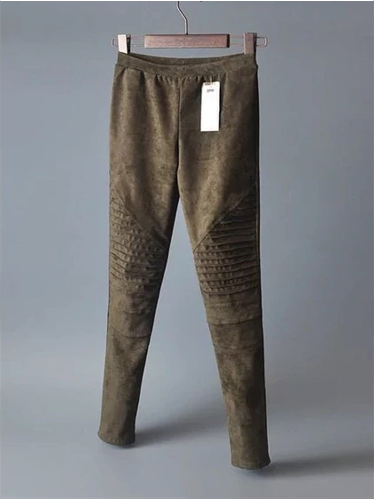 Women's Belt High Waisted vegan Leather Pants